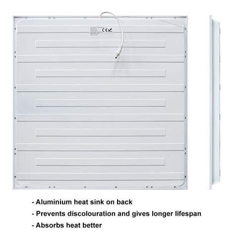 Backlit LED panel light 600x600 6500K commercial ceiling light