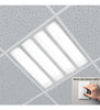 48w Dimmable LED Panel 600 x 600 Ceiling Light 6500k Recessed 4 Sections Back Light - PanelHut Free Delivery on all orders