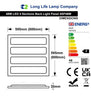 48w Dimmable LED Panel 600 x 600 Ceiling Light 6500k Recessed 4 Sections Back Light - PanelHut Free Delivery on all orders