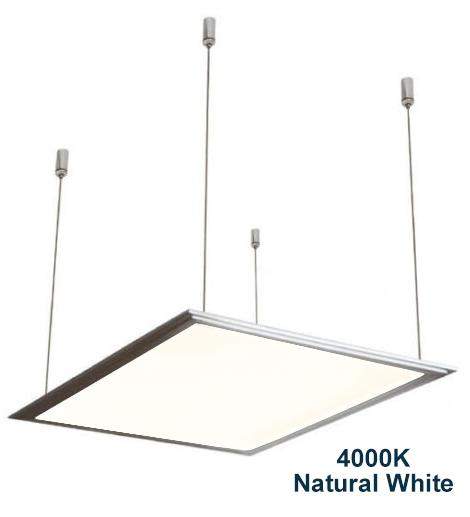48w Hanging Ceiling LED Panel 4000K Natural White 600 x 600 - PanelHut Free Delivery on all orders