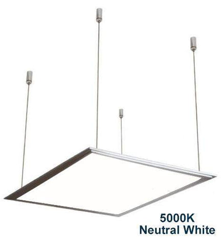 48w Hanging Ceiling LED Panel 5000K Neutral White 600 x 600 - PanelHut Free Delivery on all orders