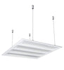 48w Hanging LED Panel 600 x 600 Ceiling Light 6500k 4 Sections Back Light - PanelHut Free Delivery on all orders
