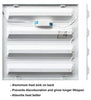 48w LED Panel 600 x 600 Ceiling Light 6500k Recessed 4 Sections Back Light - PanelHut Free Delivery on all orders