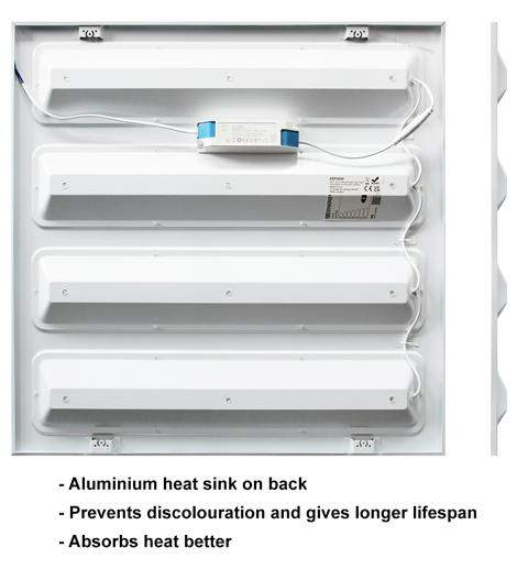 48w LED Panel 600 x 600 Ceiling Light 6500k Recessed 4 Sections Back Light - PanelHut Free Delivery on all orders