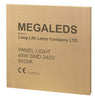 Slim LED panel ceiling light 600x600 48W energy saving bright white lamp