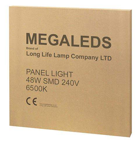 Slim LED panel ceiling light 600x600 48W energy saving bright white lamp