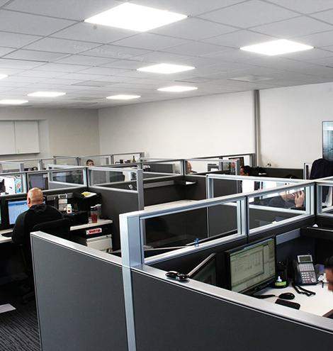 Energy efficient 48W LED panel light 6500K for office and retail ceilings