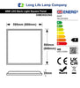 48w Recessed Ceiling LED Panel 3000K Warm White 600 x 600 Back Lit - PanelHut Free Delivery on all orders