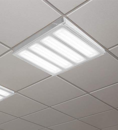 48w Surface Mount LED Panel 600 x 600 Ceiling Light 6500k 4 Sections Back Lit - PanelHut Free Delivery on all orders