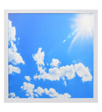 40w Blue Sky LED Ceiling Panel Light 600 x 600 Cloud Sun Scene
