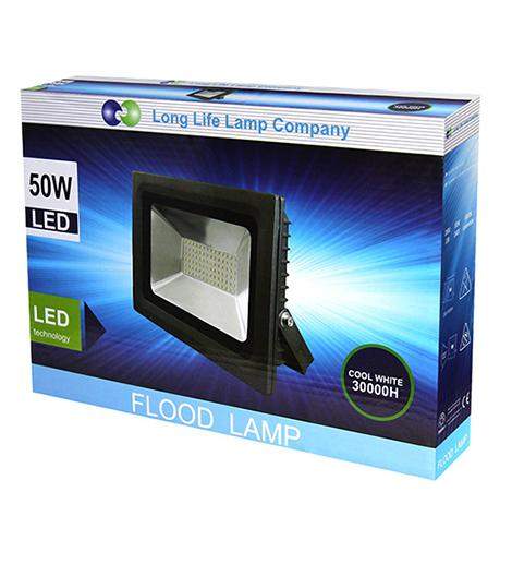 50w Outdoor LED Floodlight IP65 Waterproof Cool White 6000k - PanelHut Free Delivery on all orders