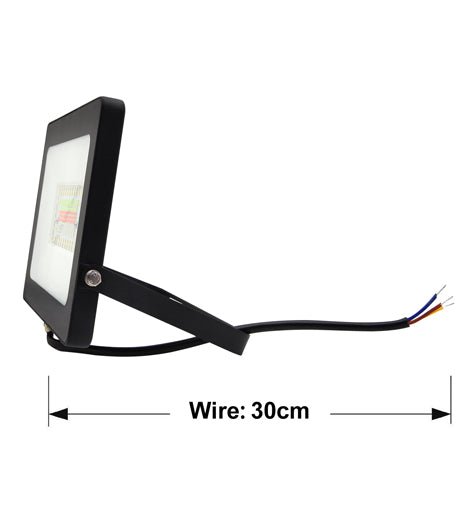 50w Outdoor RGB LED Black Floodlight IP65 Waterproof Colour Changing 50WRGB - PanelHut Free Delivery on all orders