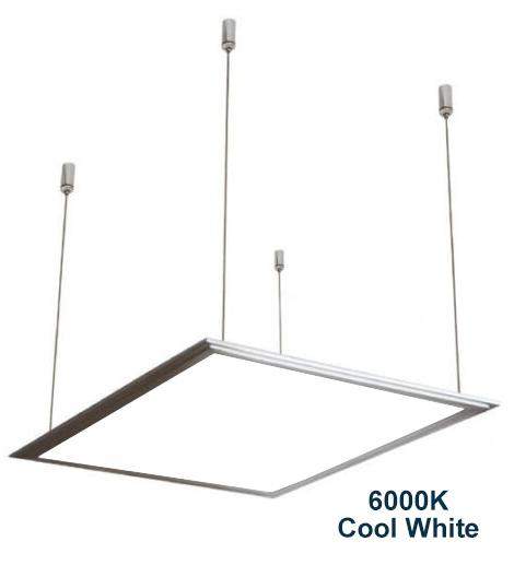 48w Hanging Ceiling LED Panel 6000K Cool White 600 x 600