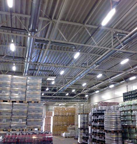 IP65 5ft LED batten light 60W 6500K bright warehouse lighting fixture