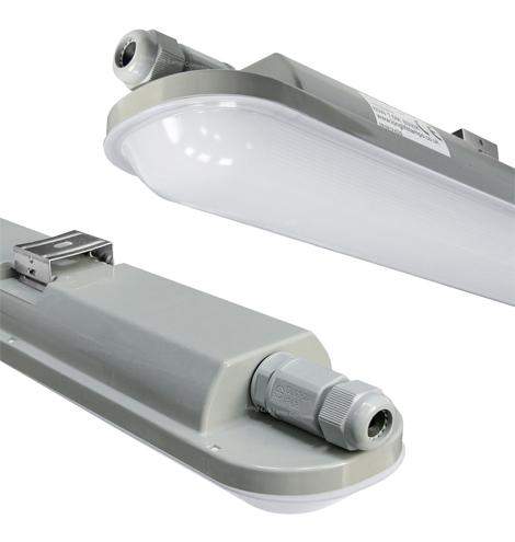 60W LED tri-proof batten 5ft 6500K ceiling mounted industrial light