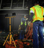 IP65 twin LED tripod work light 6500K bright white job site lamp