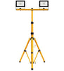 30W twin LED tripod work light 6500K IP65 portable job site lighting