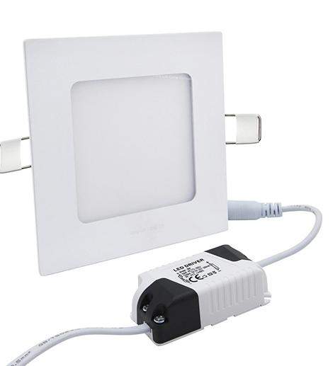 6w Blue LED Square Recessed Panel Light 118 x 118 - PanelHut Free Delivery on all orders
