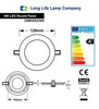 6w Recessed Ceiling LED Round Panel 3000K Warm White 120mm - PanelHut Free Delivery on all orders