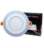 Easy-install 9W recessed LED round panel red