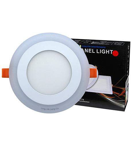 Easy-install 9W recessed LED round panel red