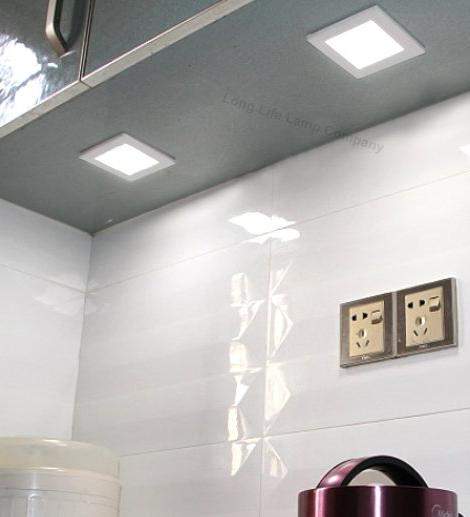 Cool white LED square panel for modern interiors