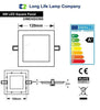Recessed LED panel for kitchens and hallways