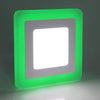 Green LED ceiling panel for decorative recessed lighting