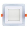 Decorative square LED ceiling panel 142x142 green