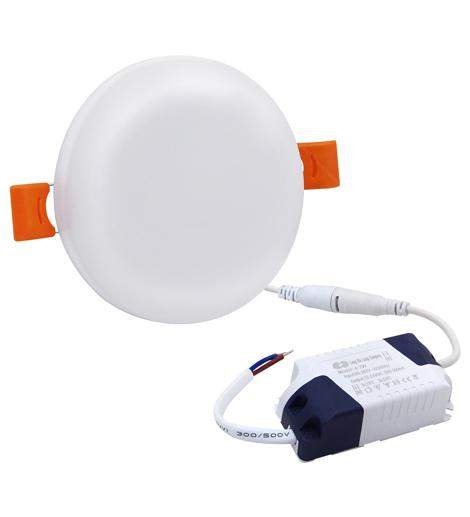 6w Round LED Panel Light Recessed with Edge Lit 6500k - PanelHut Free Delivery on all orders