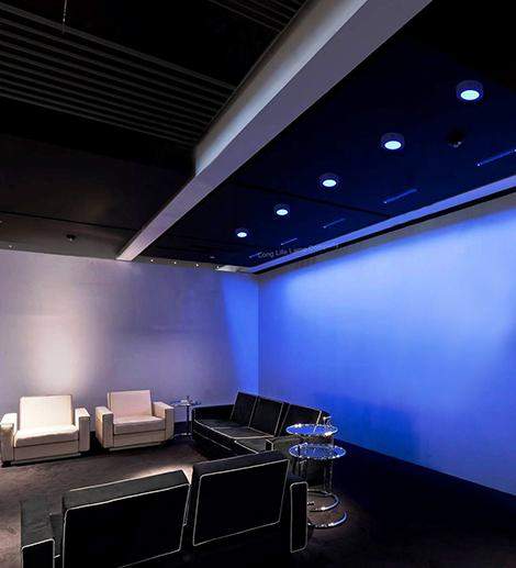 6w Surface Mount Ceiling LED Round Panel Blue 120mm - PanelHut Free Delivery on all orders