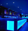 Compact blue LED square panel for ceiling installation