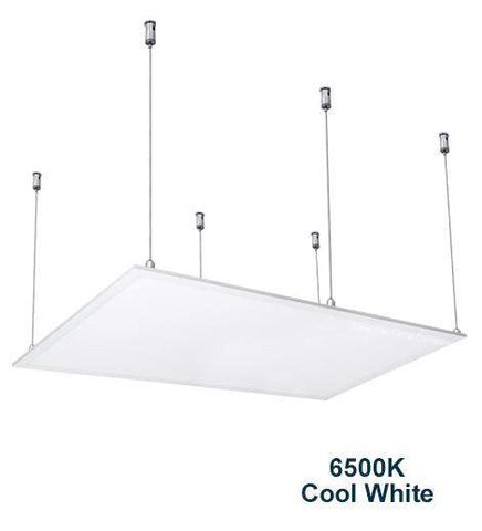 72w Hanging Ceiling Light LED Panel 6500K Cool White 1200 x 600 - PanelHut Free Delivery on all orders
