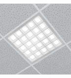 40w LED Panel 600 x 600 Recessed Ceiling Light 6500K 25 Sections Back Lit 25SP
