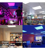 40w Smart RGB WiFi LED Ceiling Panel Light 600 x 600 Colour Changing + CW/WW