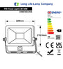 50w Outdoor LED PIR Floodlight IP65 Waterproof Cool White 6000k 240v