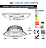 30w Round Recessed LED Down Light Cool White 4000k PL Metal Halide Replacement CDL30W4K