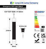 3w Emergency LED Downlight Recessed EML07