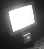 20w Outdoor LED PIR Floodlight White Body IP65  Cool White 6000k