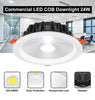 COB 24W Recessed Commercial LED Downlight 6000k PL Metal Halide Replacement CDL24W - PanelHut Free Delivery on all orders