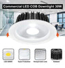 COB 30W Recessed Commercial LED Downlight 6000k PL Metal Halide Replacement CDL30 - PanelHut Free Delivery on all orders