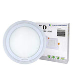 18w Surface Mount LED Round Panel Green 247mm