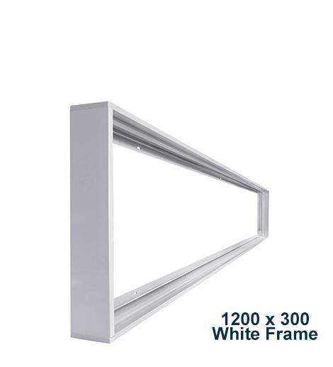 LED Panel Surface Mounting Frame Box Kit For Ceiling Panel 1200 x 300 White Body