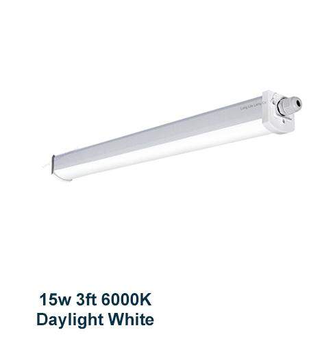 15w 3 feet LED Ceiling Batten Light Triproof Fitting IP66 6000K