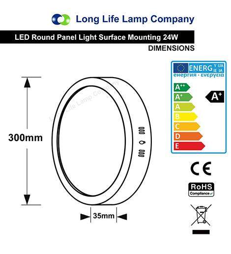 48w LED Ceiling Panel 6500K Pure White 600x600 Energy Rating A+