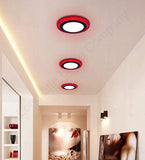 18w Recessed Ceiling LED Round Panel Red 242mm