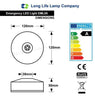 Circular LED emergency light ceiling mounted 3 hour backup system