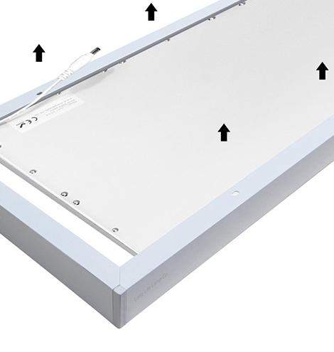 LED Panel Surface Mounting Frame Box Kit For Ceiling Panel 1200 x 300 White Body - PanelHut Free Delivery on all orders