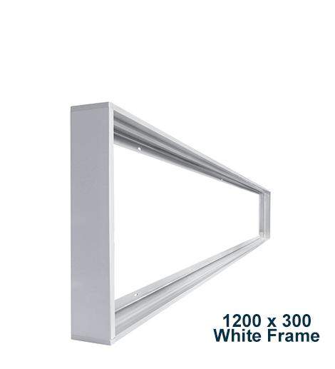LED Panel Surface Mounting Frame Box Kit For Ceiling Panel 1200 x 300 White Body - PanelHut Free Delivery on all orders