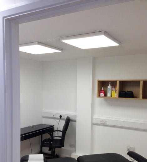 LED panel surface mount frame for 600x600 ceiling light installation